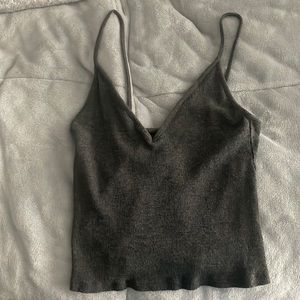 Grey Brandy Melville top